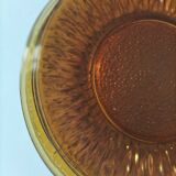 Vereco Sunflower amber plates – 8 vintage pieces (4 dinner plates, 4 dessert plates)