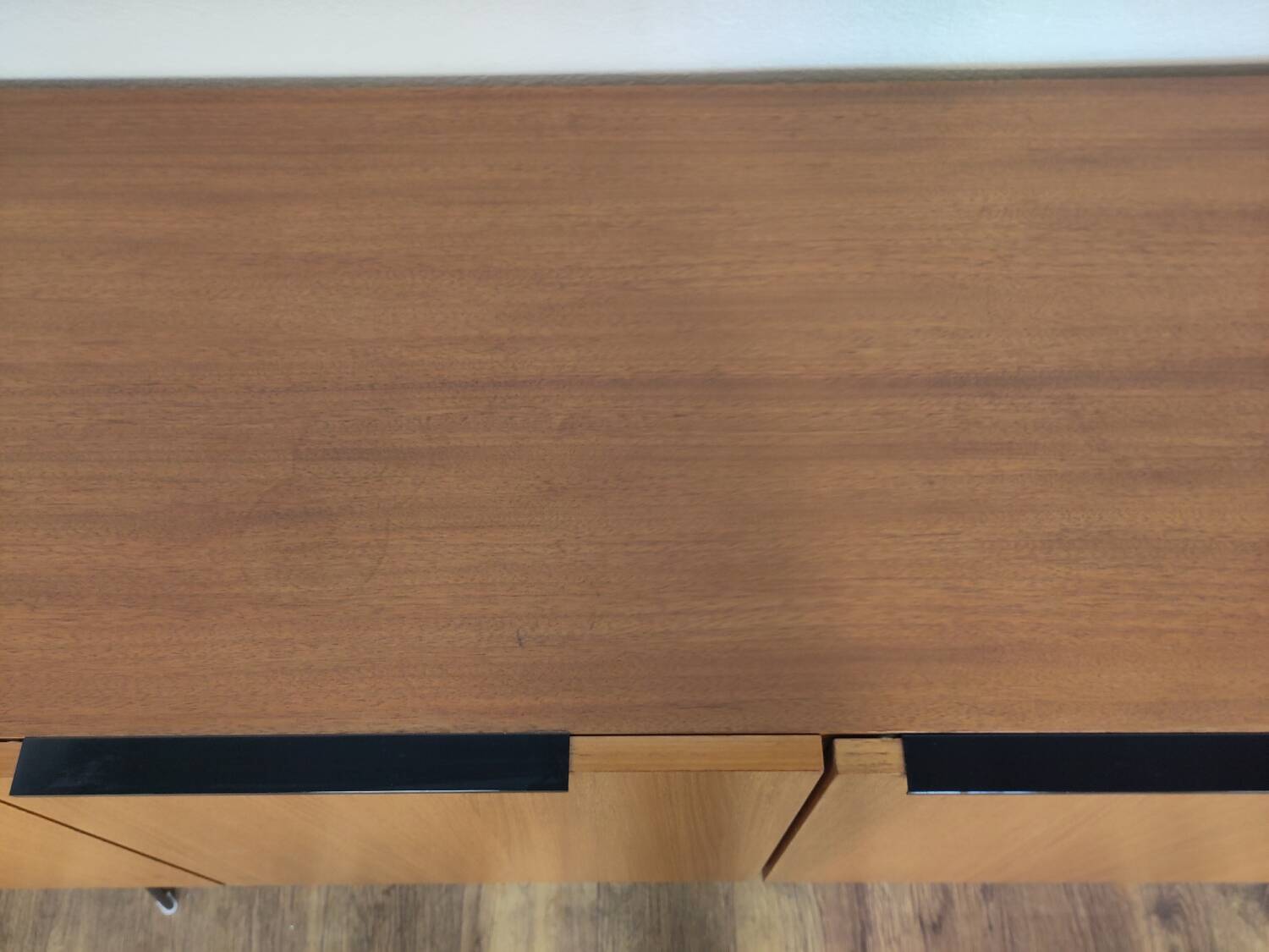 Scandinavian teak and metal sideboard