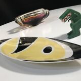 Plat • Centre de Table Vintage • « 9736 » • Kovács István • Zsolnay • 1962