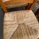 4 chaises de cuisine en bois massif paillées dossier échelle 1980