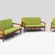 Illum Wikkelsø „Capella“ Set of 1 Armchair and 2 Sofas – Niels Eilersen – 1960s