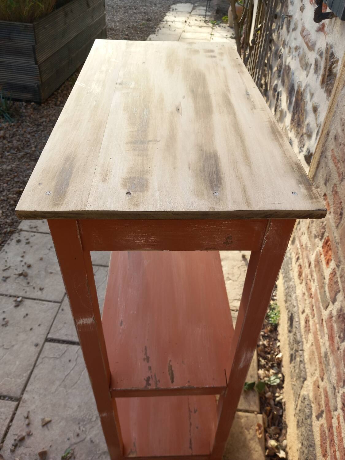 Old furniture/shelf on legs