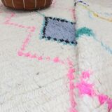 Handmade wool Berber rug 299 x 187cm