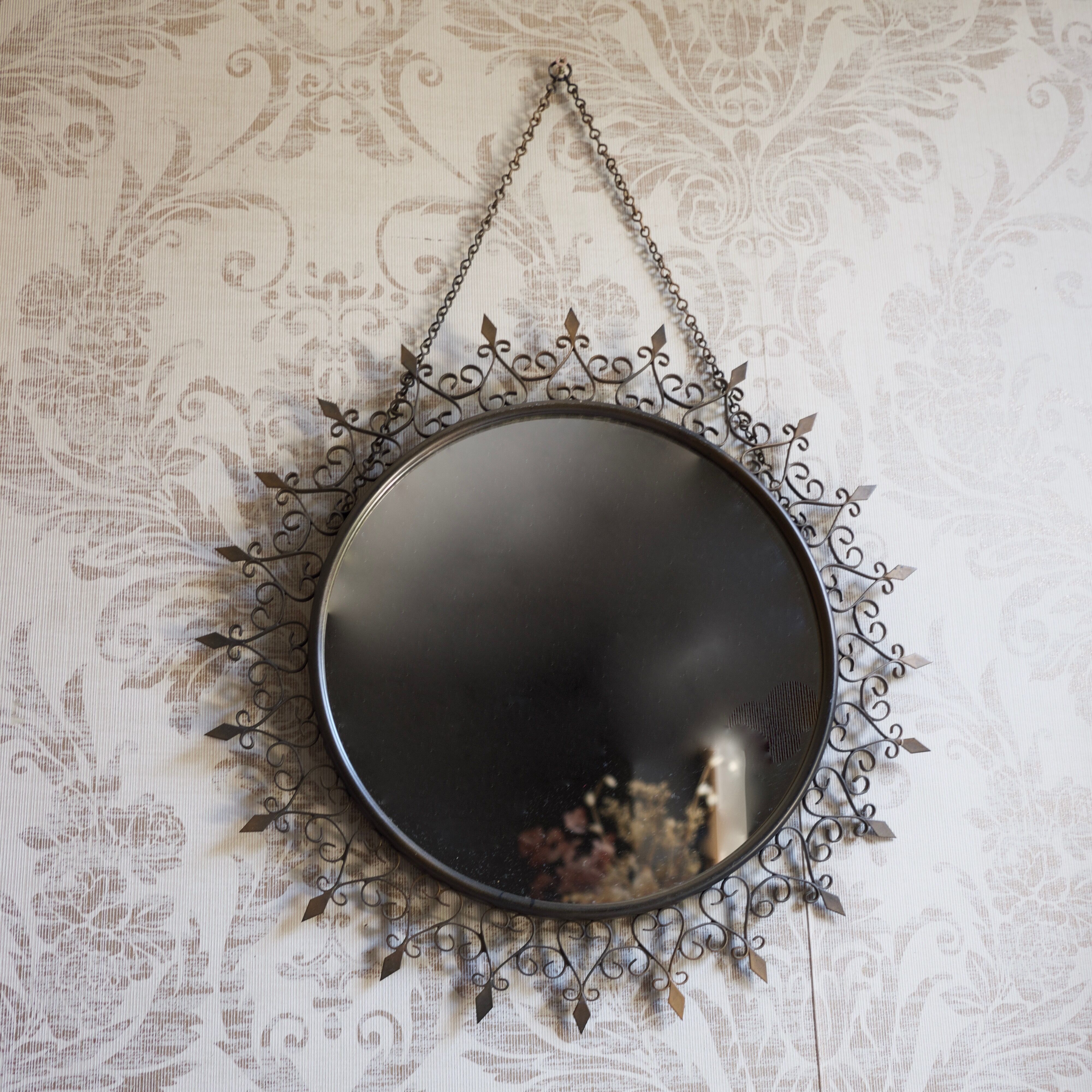 Chaty Vallauris vintage mirror 43cm