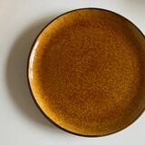 Set of 8 Dieulefit glazed earth plates workshop Mourre Milon 1970