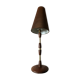 Teak and brass table lamp 60s