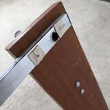 vintage wooden wall coat rack / 8 suspension pointsvintage