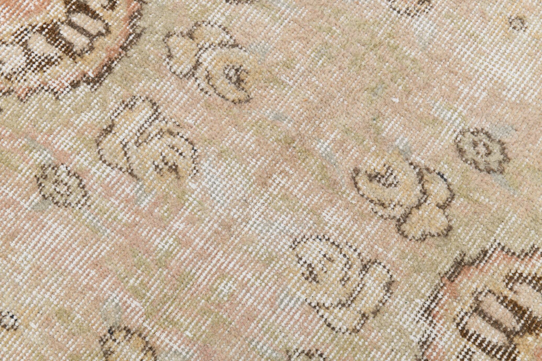 5x9 Red Soft Color Pastel Classic Turkish Area Rug, 161x271Cm SK 4879