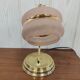 Art deco brass lamp and granite glass