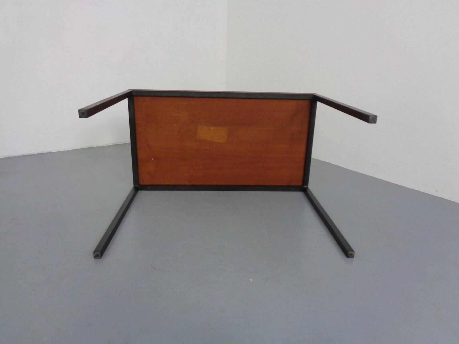 Vintage Teak and Steel Desk, Denmark, 1960s