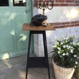 Renovated vintage selette in black