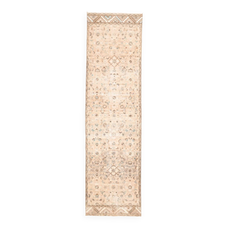 3x10 Nuances De Beige Tapis Terrestre Persan, 81x295Cm