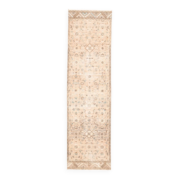 3x10 Nuances De Beige Tapis Terrestre Persan, 81x295Cm