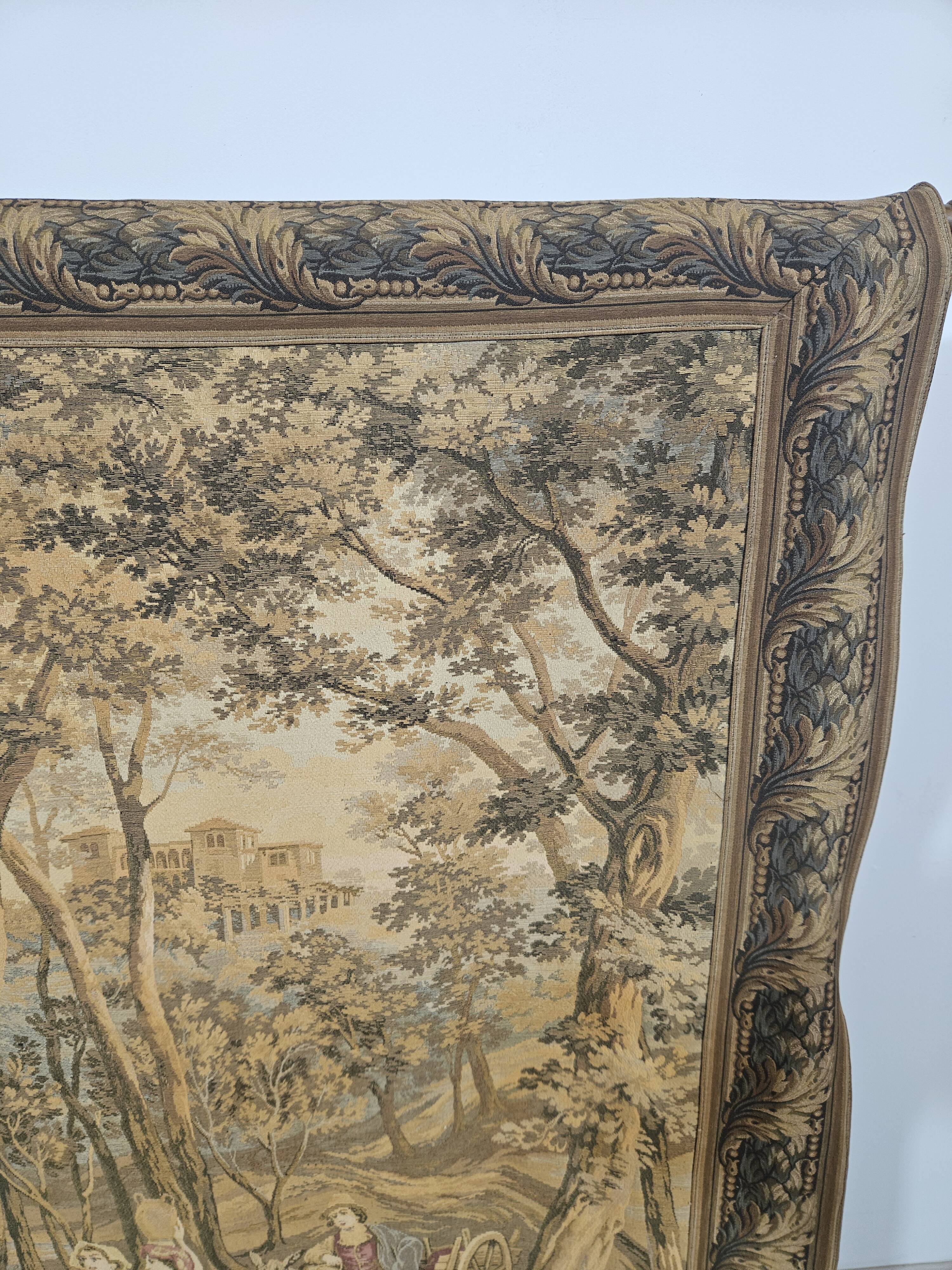 Tapestry with an idyllic forest scene