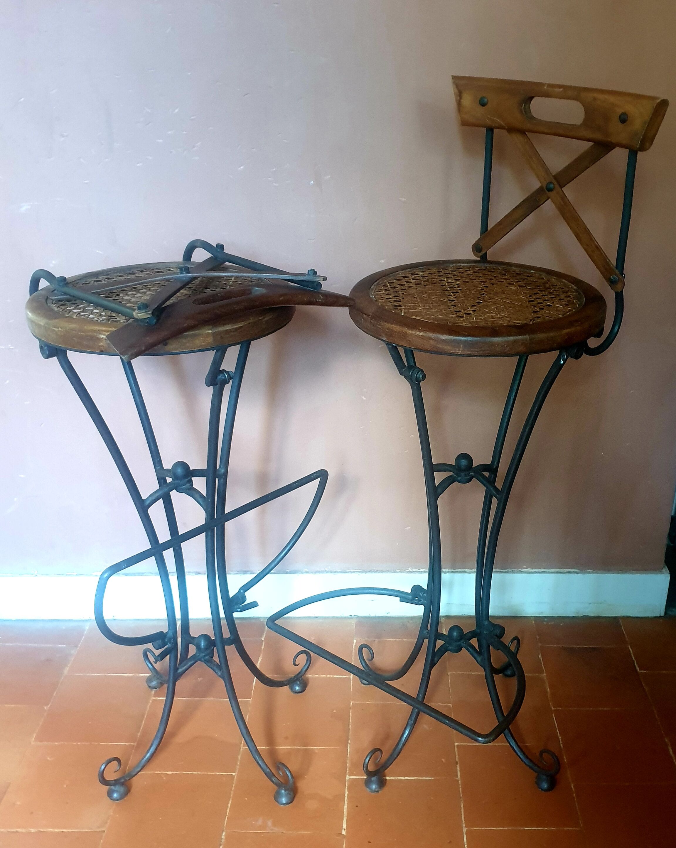 Pair of bistro stools