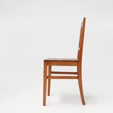 Wooden geometric chair , France ca. 1940