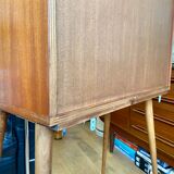 Scandinavian writing basket in wood 1960