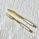 Antique Fruit Cutlery Set for 6 · Brass & Mother-of-Pearl · Original Box