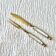 Antique Fruit Cutlery Set for 6 · Brass & Mother-of-Pearl · Original Box