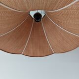 Vintage woven wicker lampshade