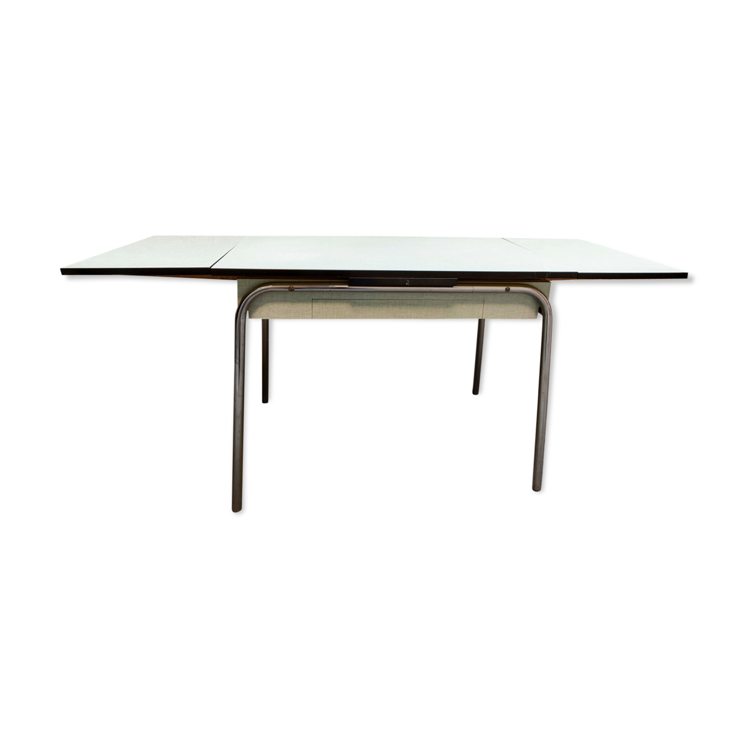 Green formica table, 1970