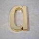 Letter sign in gold metal "A" 1980