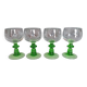 4 verres en cristal ciselé Roemer