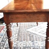 Bureau rustique plat ancienne table de ferme XIXèm en noyer