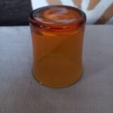 8 Duralex amber tumbler glasses