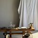 Très grand plateau vintage en métal argenté à anses dorées L47 L36,5 H5