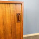 Small sideboard with sliding doors, teak, 1960s