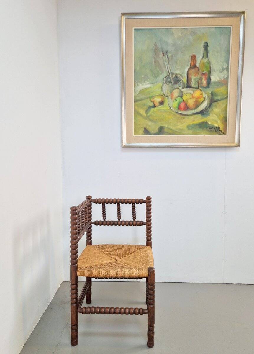 Wolfgang Heinz Unger, Colorful Still Life, 1971, Oil Painting, Framed