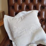 2 white embroidered cushion covers from Nimbus
