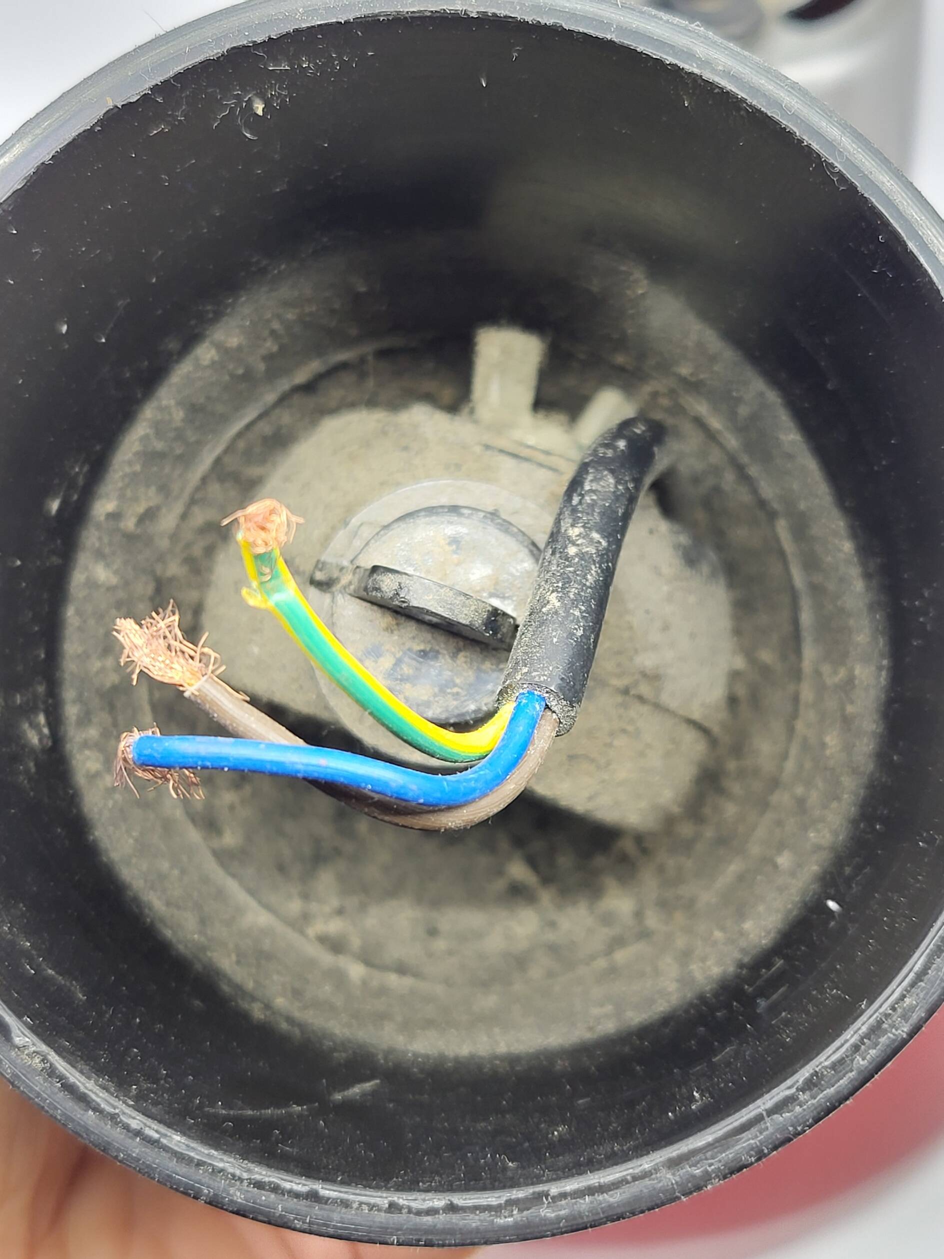 Vintage 1950s Red Metal Industrial Pendant Light