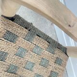 Two-tone rope bench from the 1950s