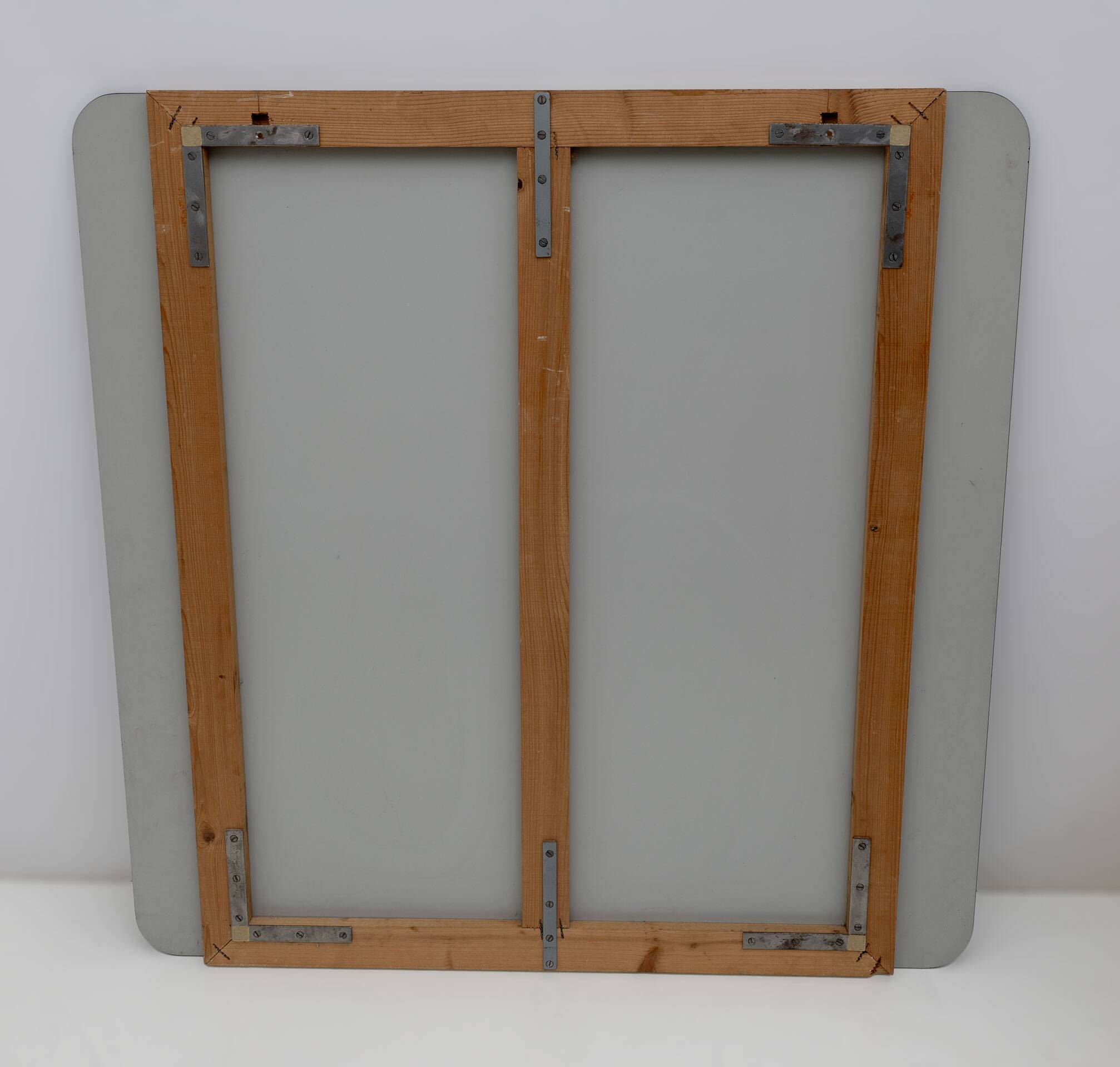 Grand miroir italien moderne en bronze fumé, années 1970