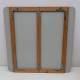 Grand miroir italien moderne en bronze fumé, années 1970