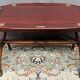 George III mahogany dessert table with 4 folding oval sides