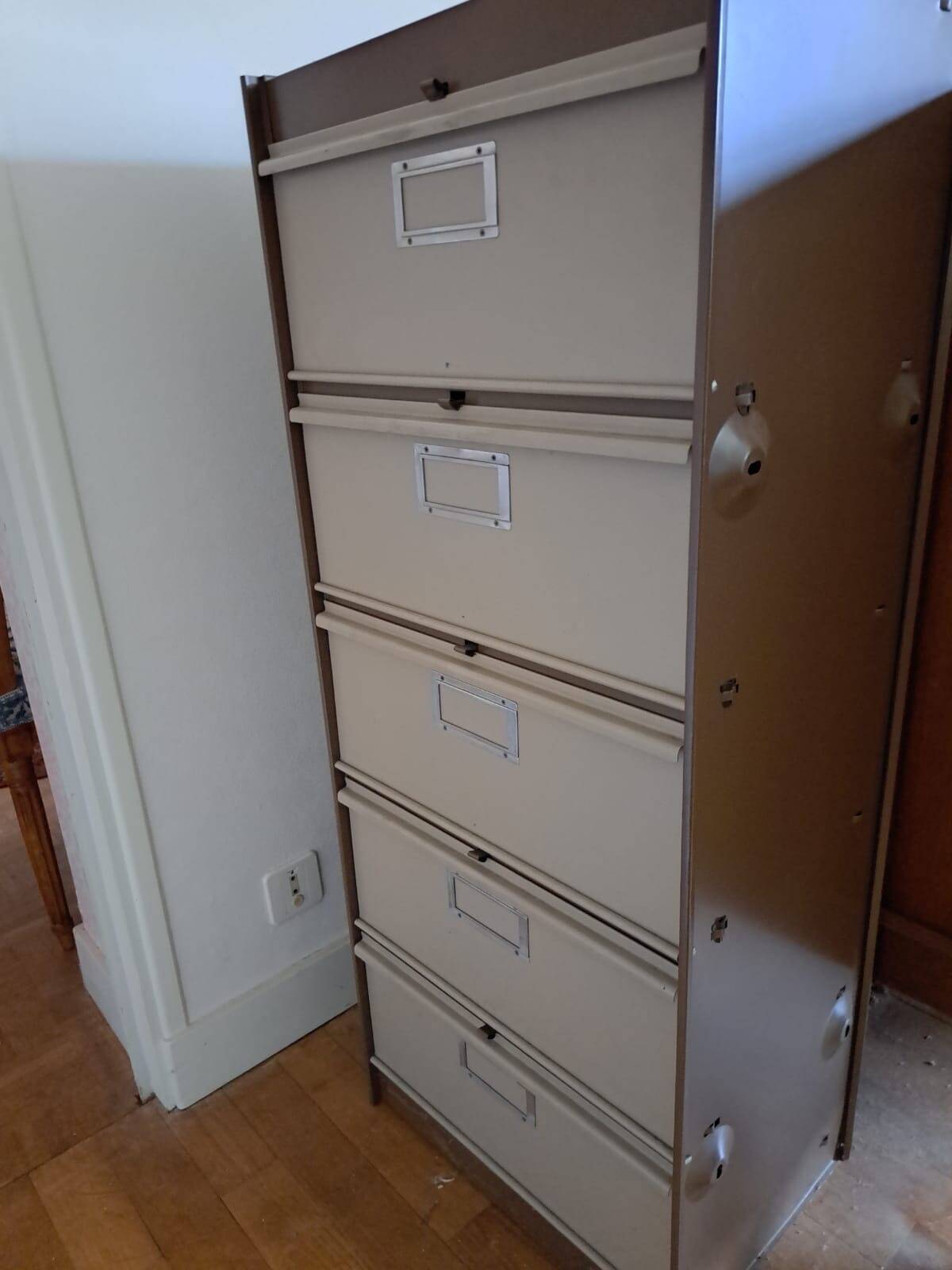 Vintage metal storage cabinet