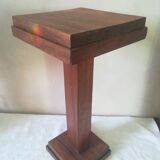 Art deco teak saddle