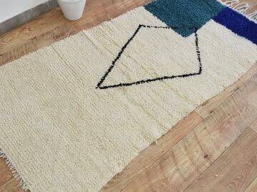 Tapis Beni Ouarain fait main 150x250 cm