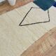 Tapis Beni Ouarain fait main 150x250 cm