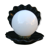 Black ceramic shell lamp