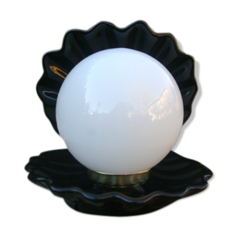 Black ceramic shell lamp
