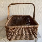 Brown wicker basket