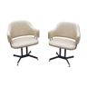 Pair of vintage swivel armchairs design xxeme