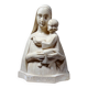 Bust of the Virgin and Child, waxed plaster, old art deco style, PP Deposited