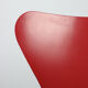 Chaise modèle 3217 Red Swivel par Arne Jacobsen pour Fritz Hansen