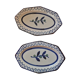 2 Gien hexagonal dishes