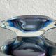 Vide-poche vintage en Murano violet et bleu, années 60